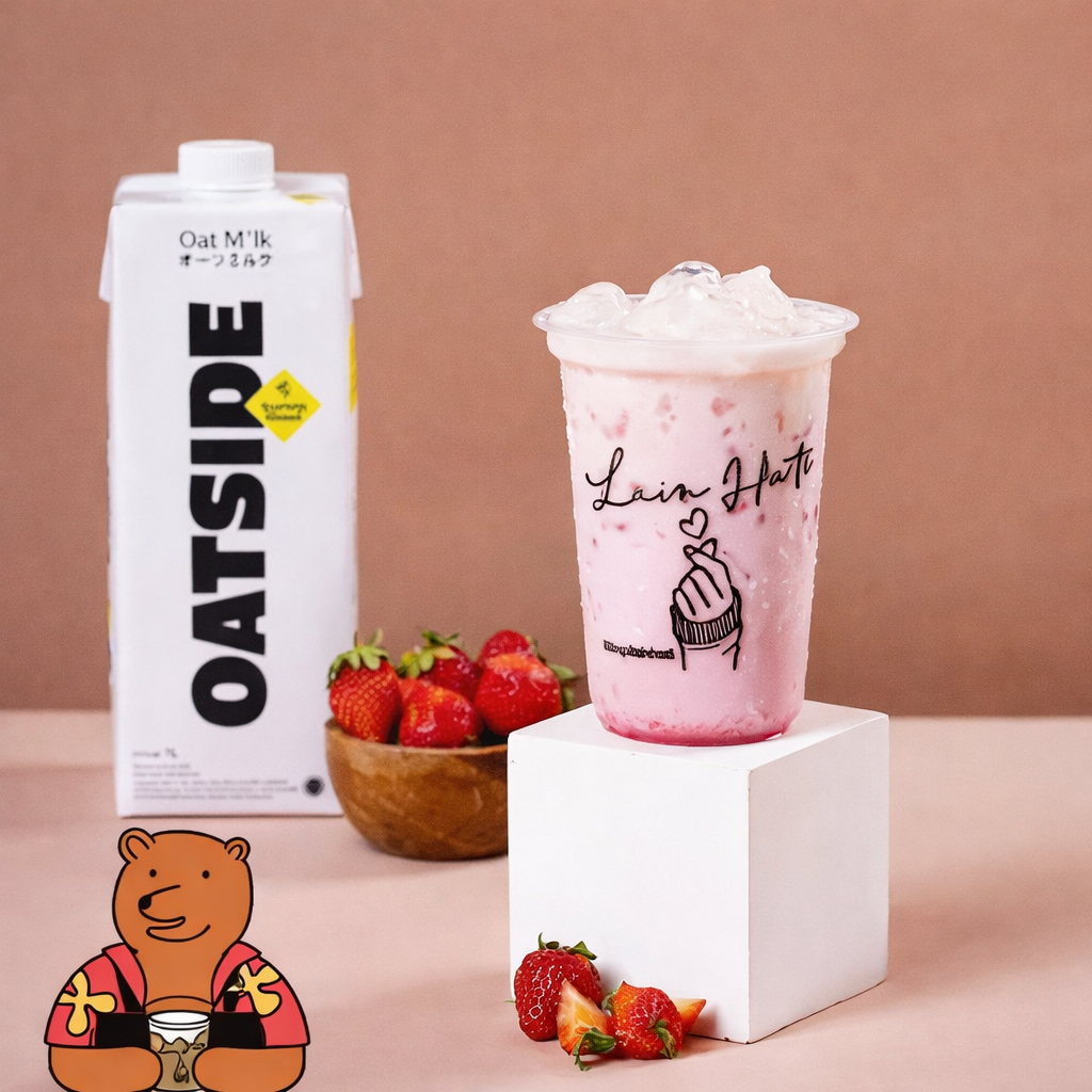 Strawberry Oat Milk